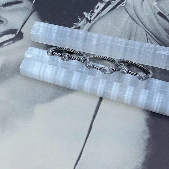 3 Piece Stainless Steel Stackable Ring Set Sizes 8,9,10 - Picture 3 of 6